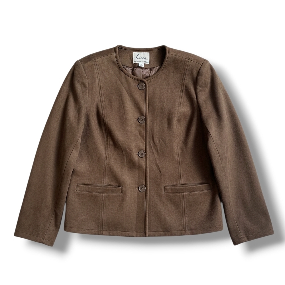 Linea by Louis Dell’Olio Women's vintage Brown Suede Jacket - size 8​